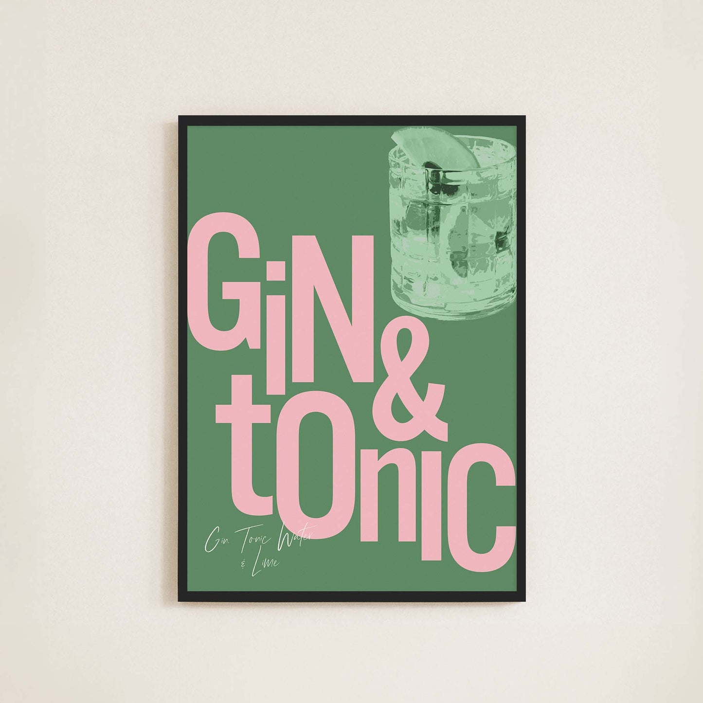Gin & Tonic Print - Frame & Sugar