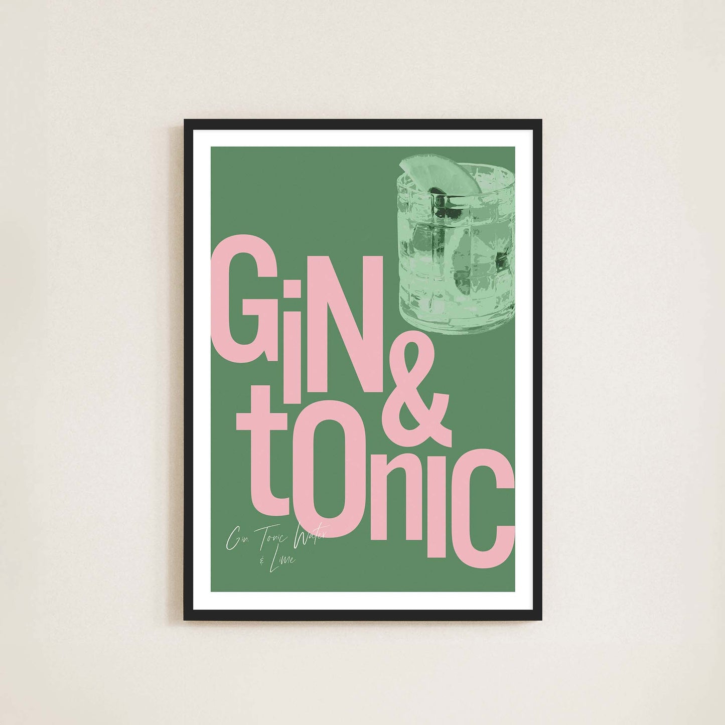 Gin & Tonic Print - Frame & Sugar