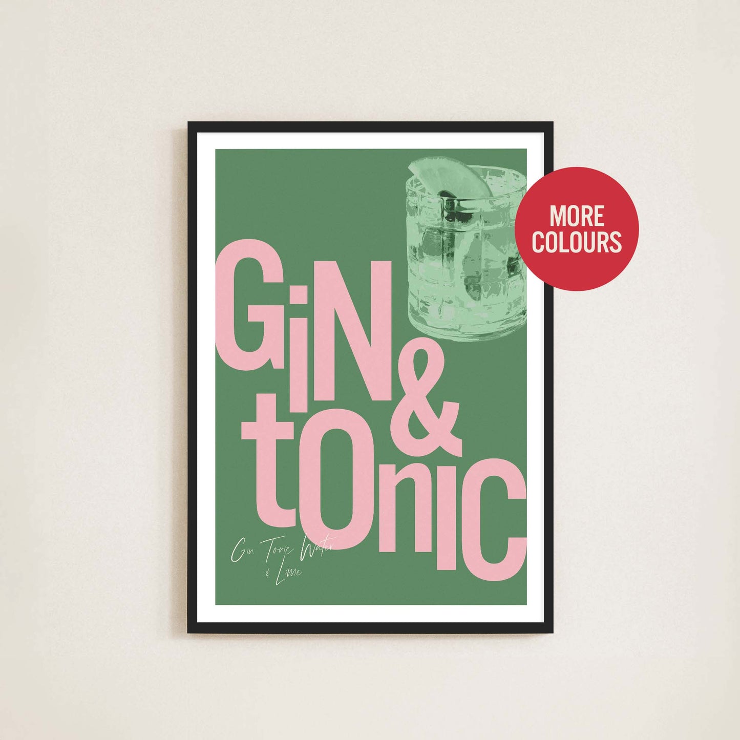 Gin & Tonic Print - Frame & Sugar