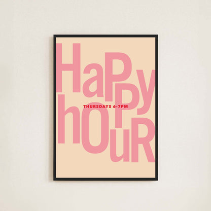 Happy Hour Print - Frame & Sugar