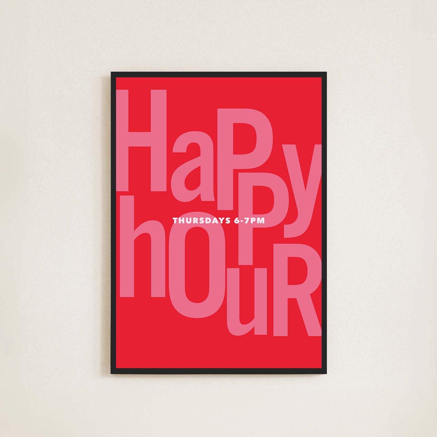 Happy Hour Print - Frame & Sugar