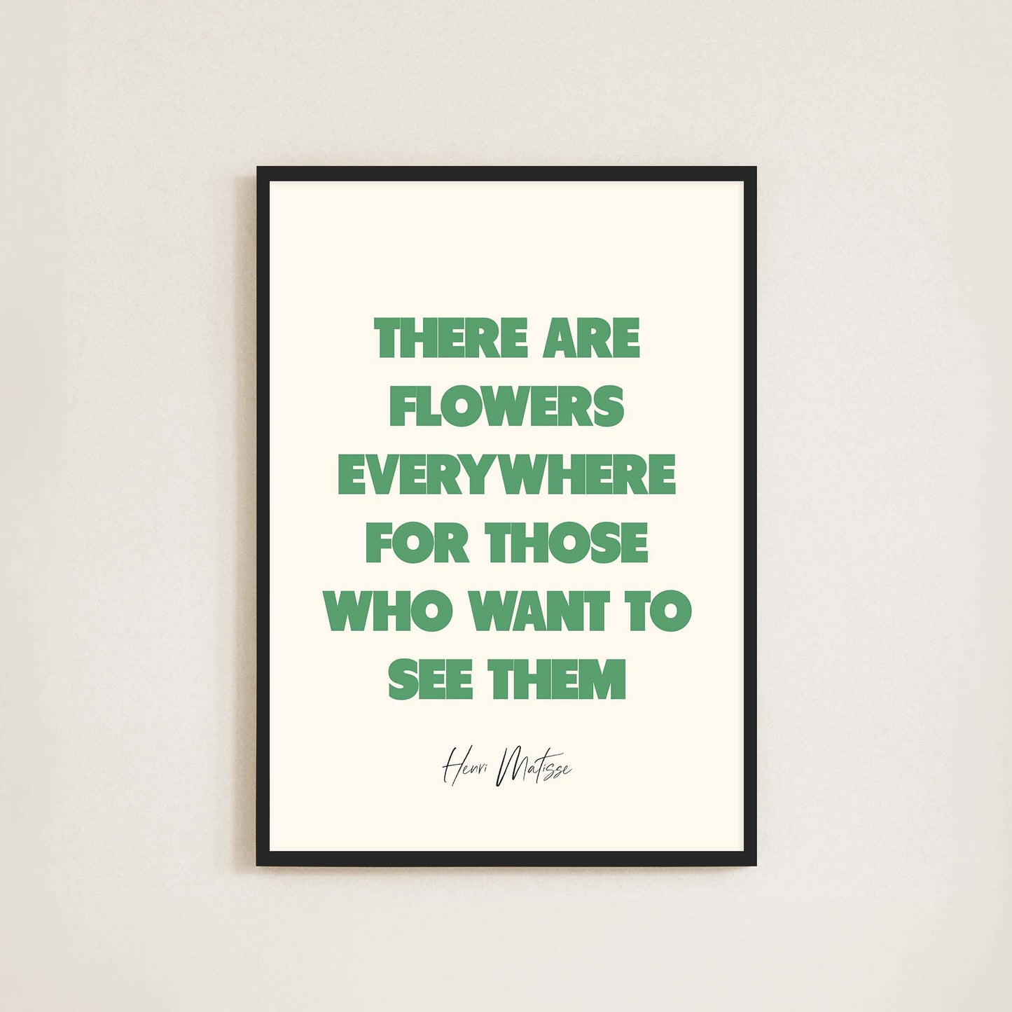 Matisse Quote Print - Frame & Sugar