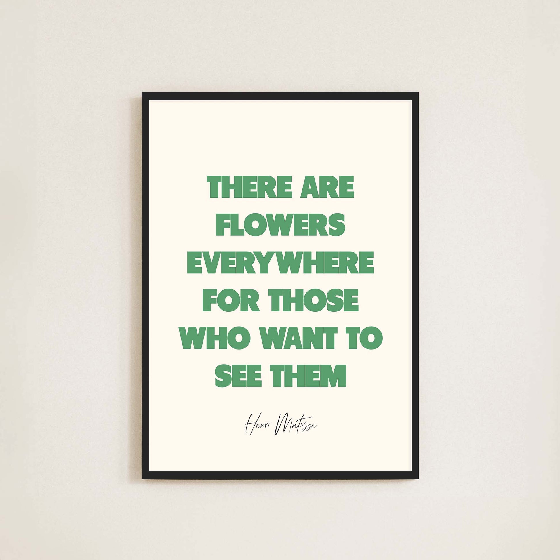 Matisse Quote Print - Frame & Sugar