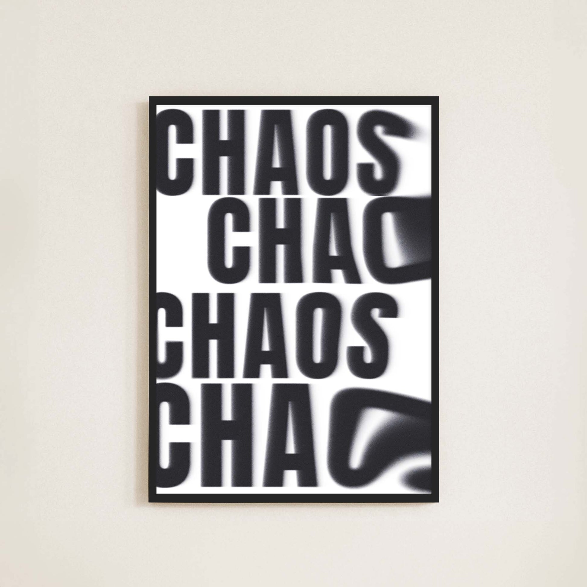 Chaos Wall Print - Frame & Sugar