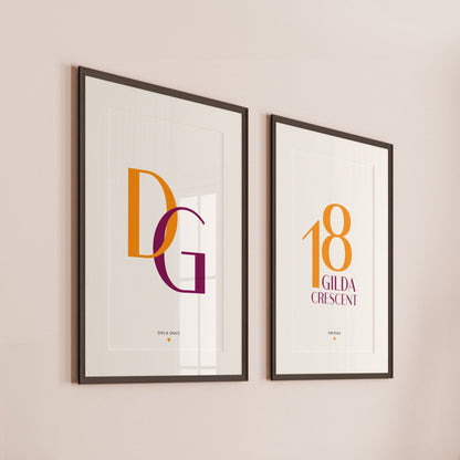 Personalised Initials Print