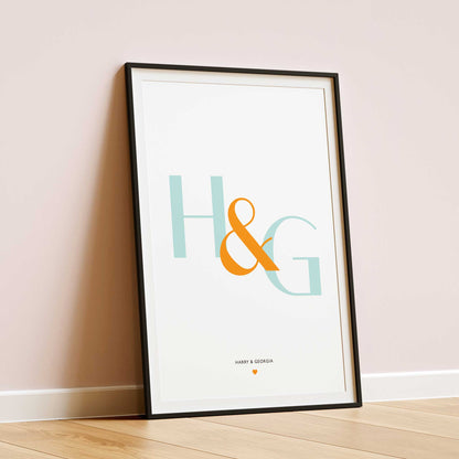 Personalised Initials Print