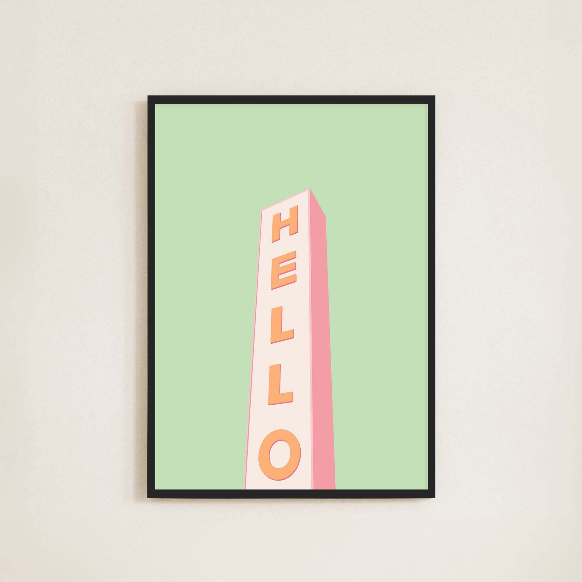 Hello Print - Frame & Sugar