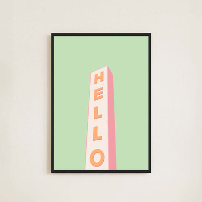 Hello Print - Frame & Sugar