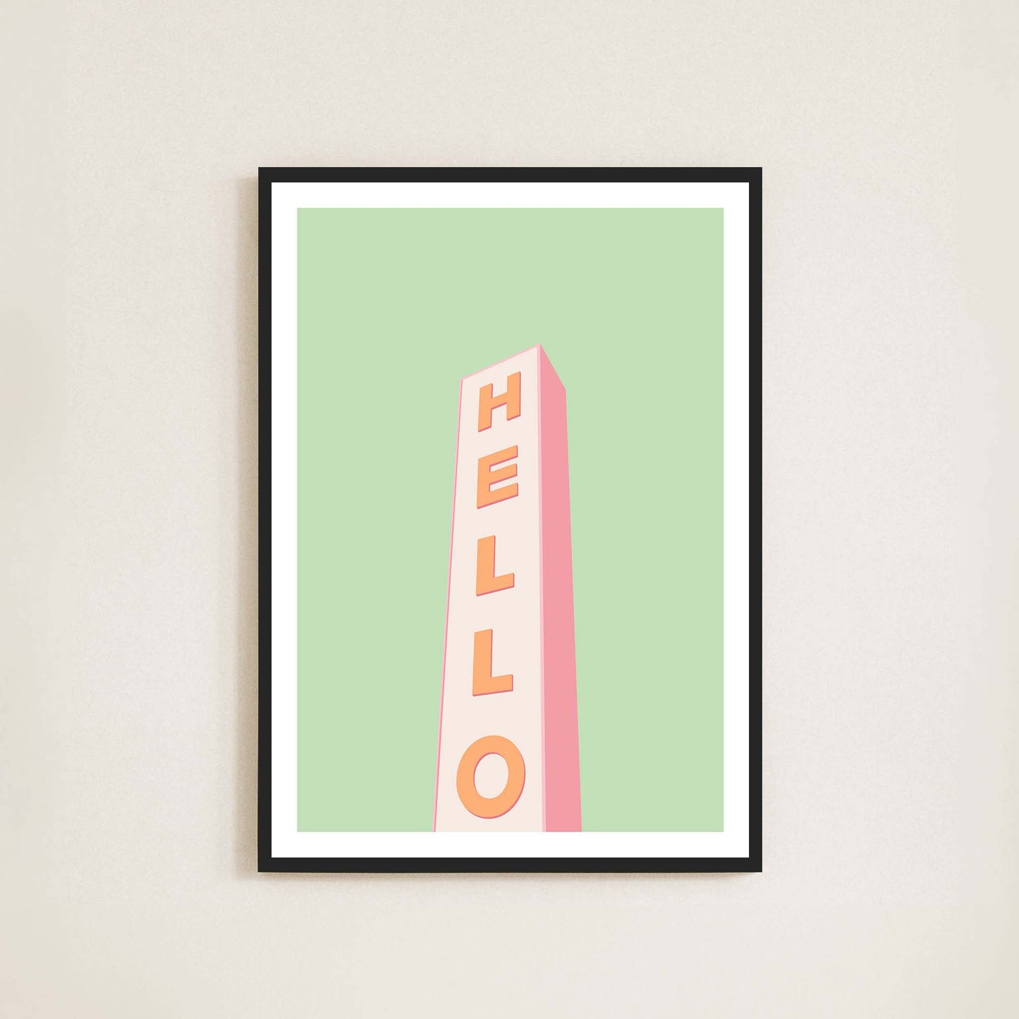 Hello Print - Frame & Sugar