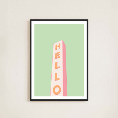 Hello Print - Frame & Sugar