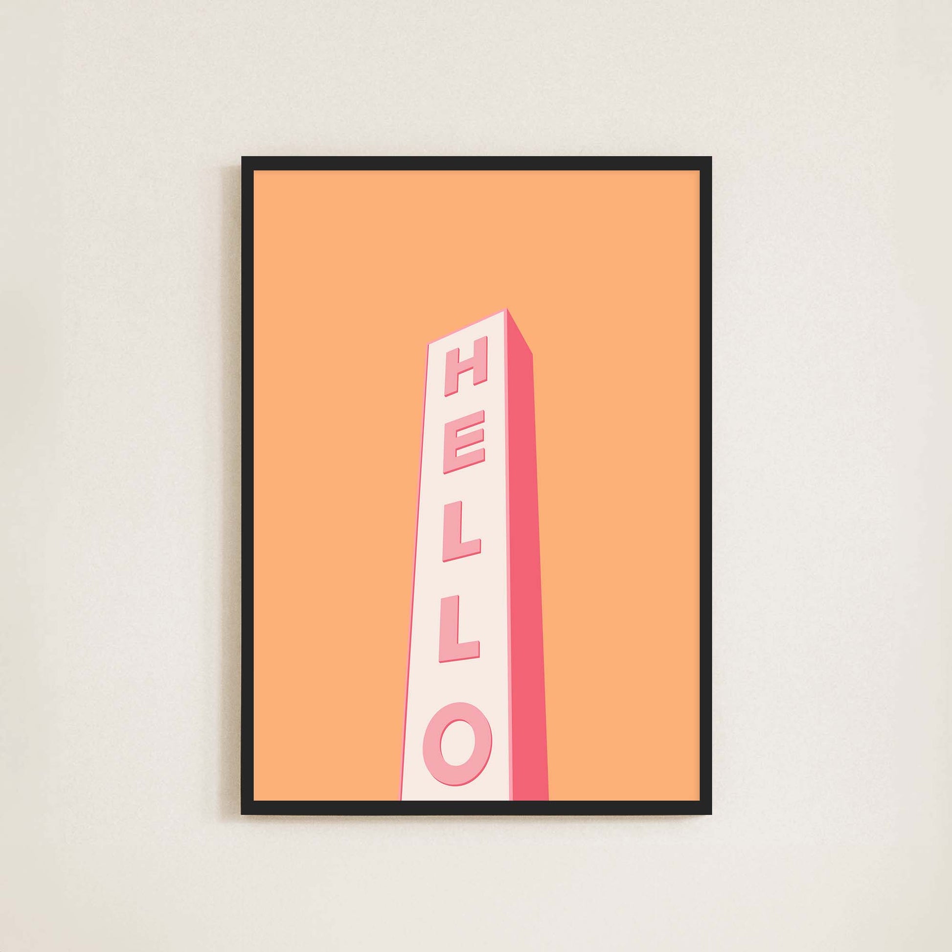 Hello Print - Frame & Sugar