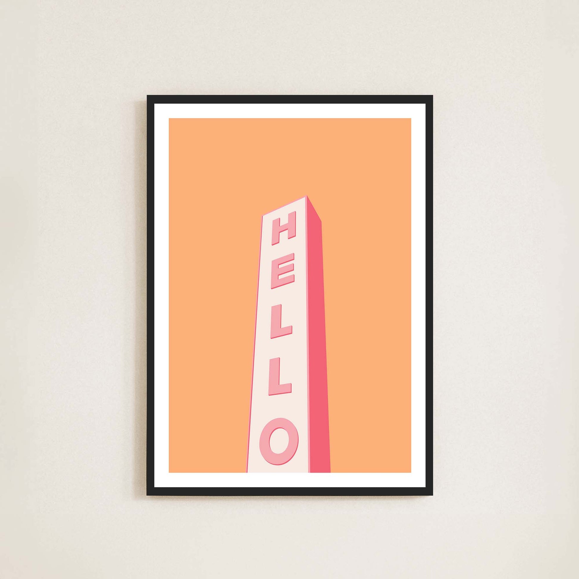 Hello Print - Frame & Sugar