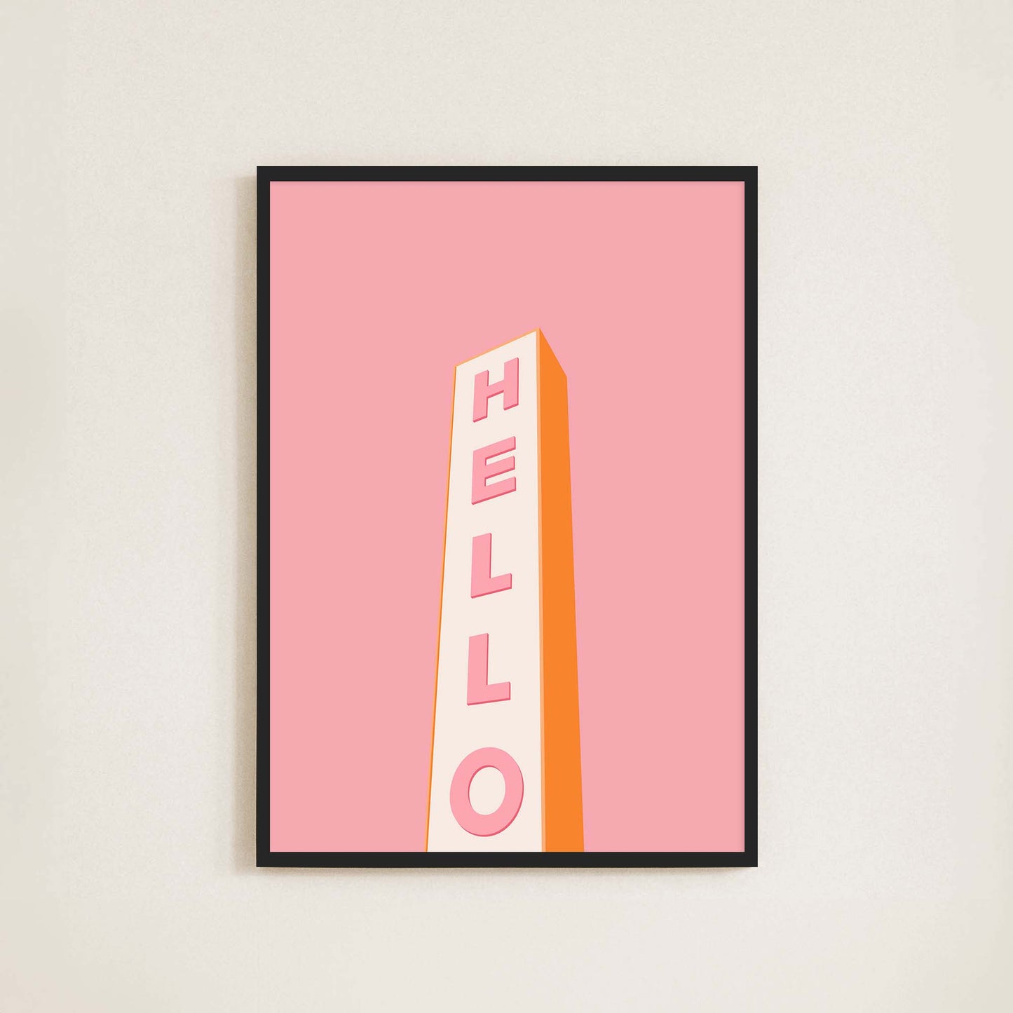 Hello Print - Frame & Sugar