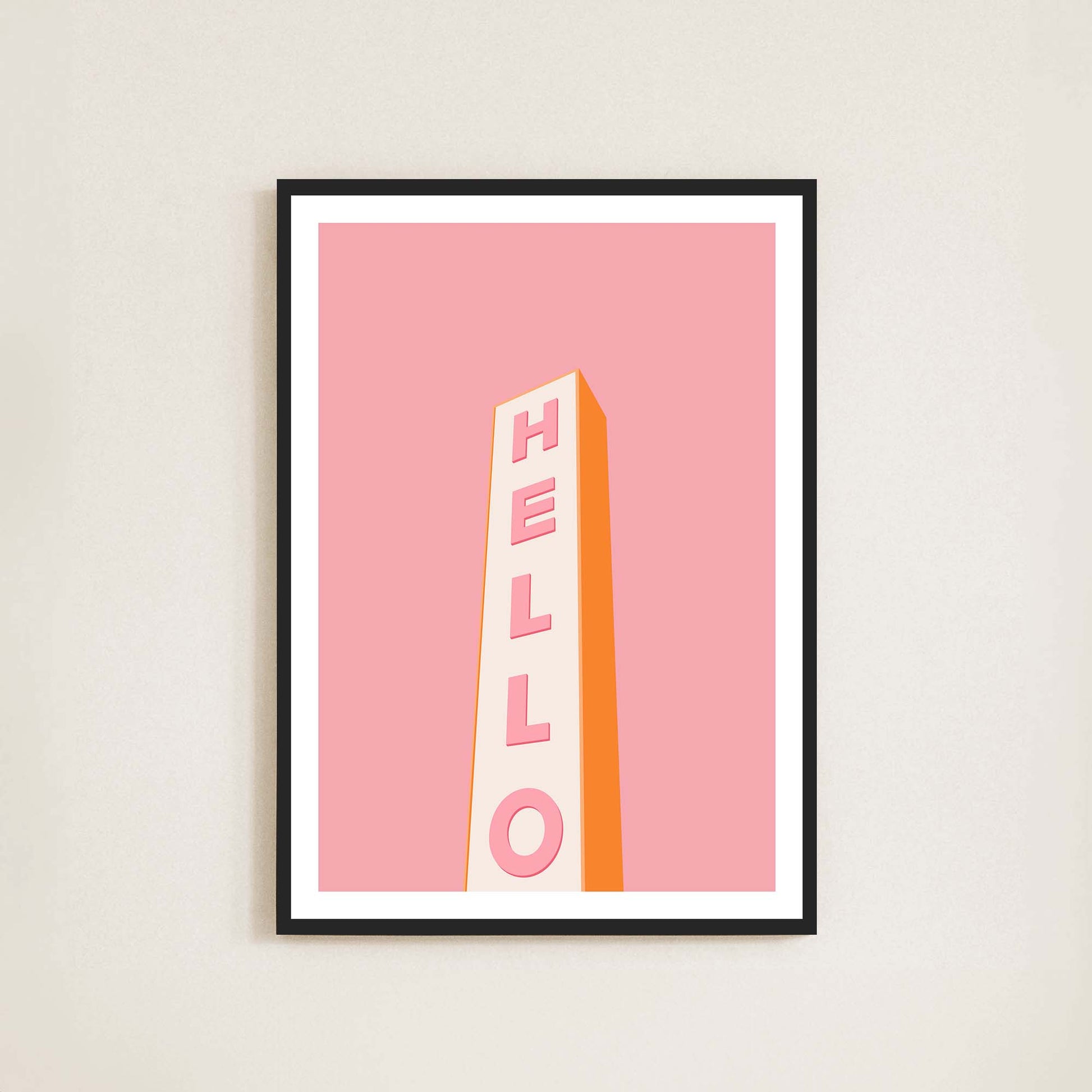 Hello Print - Frame & Sugar