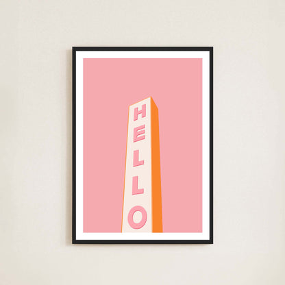 Hello Print - Frame & Sugar