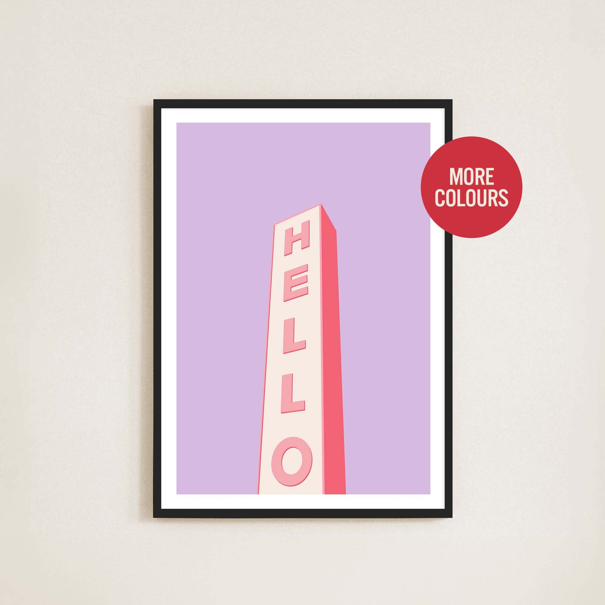 Hello Print - Frame & Sugar