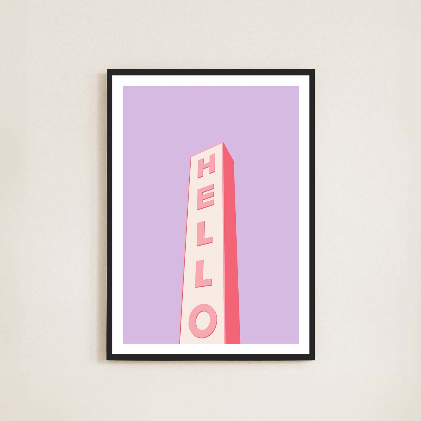 Hello Print - Frame & Sugar