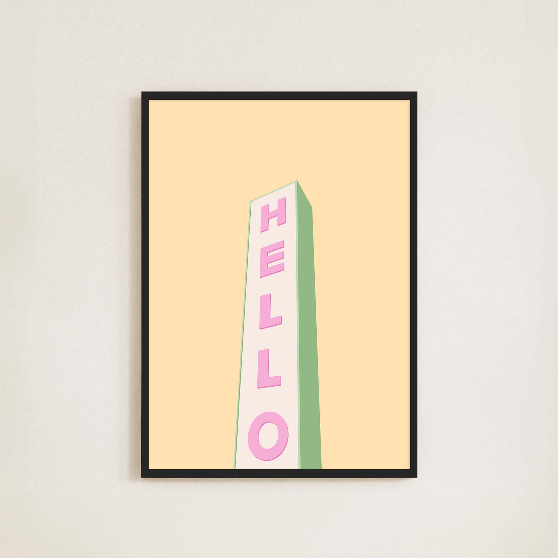 Hello Print - Frame & Sugar