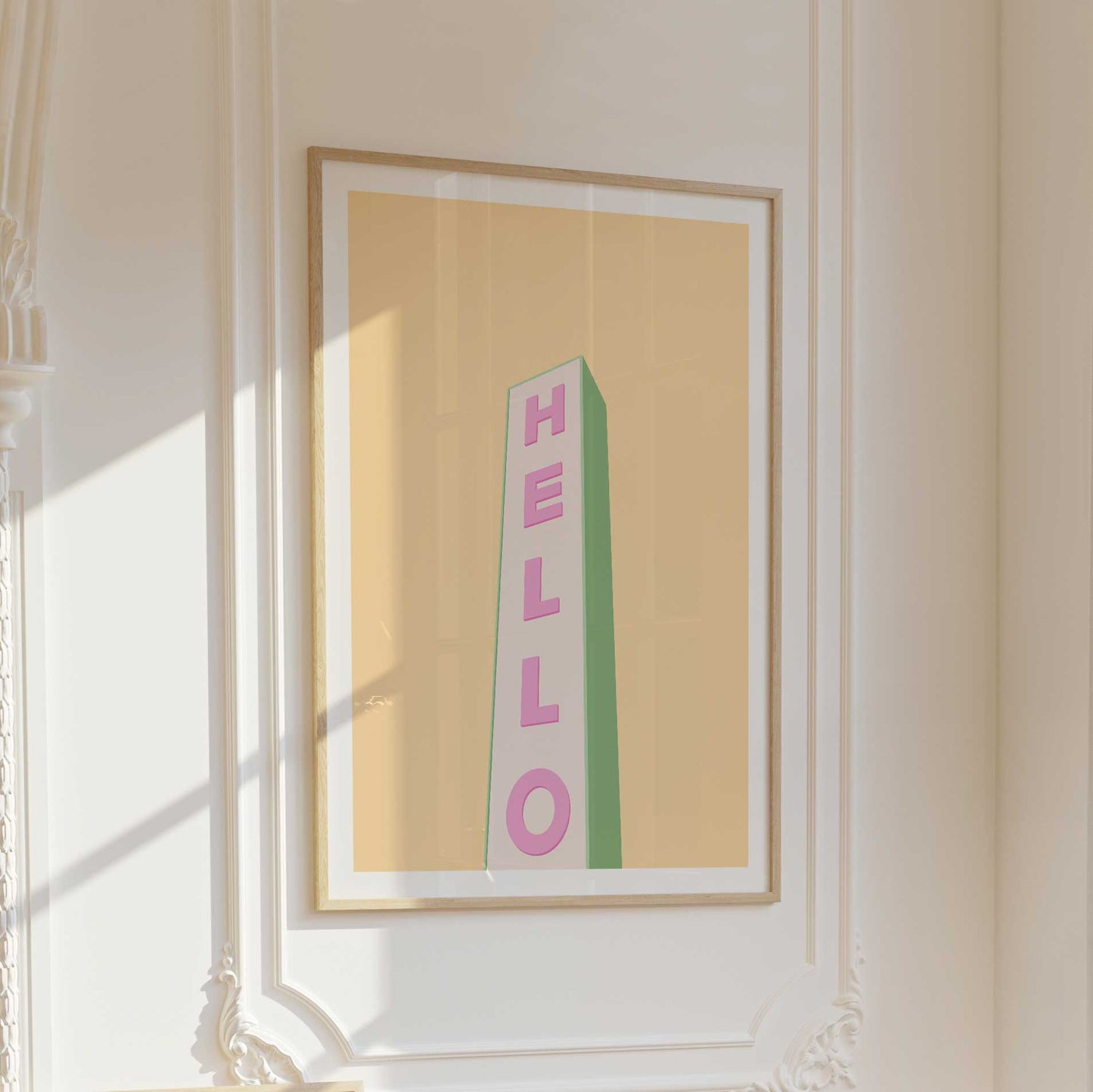 Hello Print - Frame & Sugar