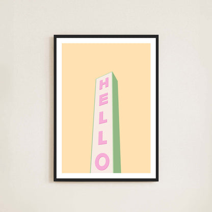 Hello Print - Frame & Sugar