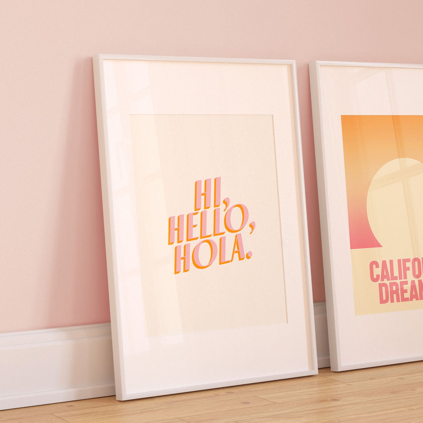 Hi, Hello, Hola Print