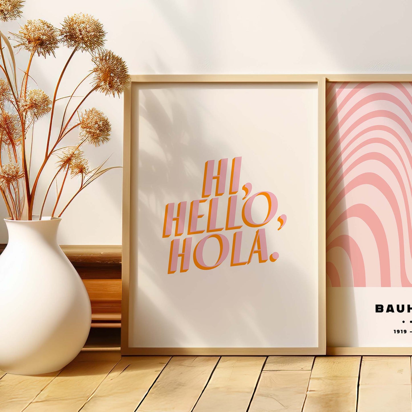 Hi, Hello, Hola Print