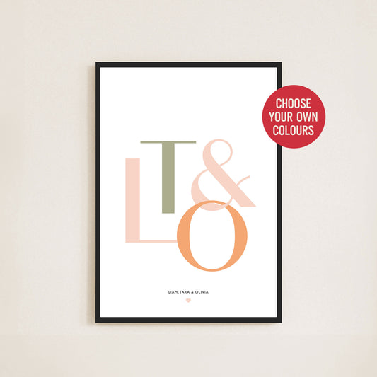 Personalised Initials Print