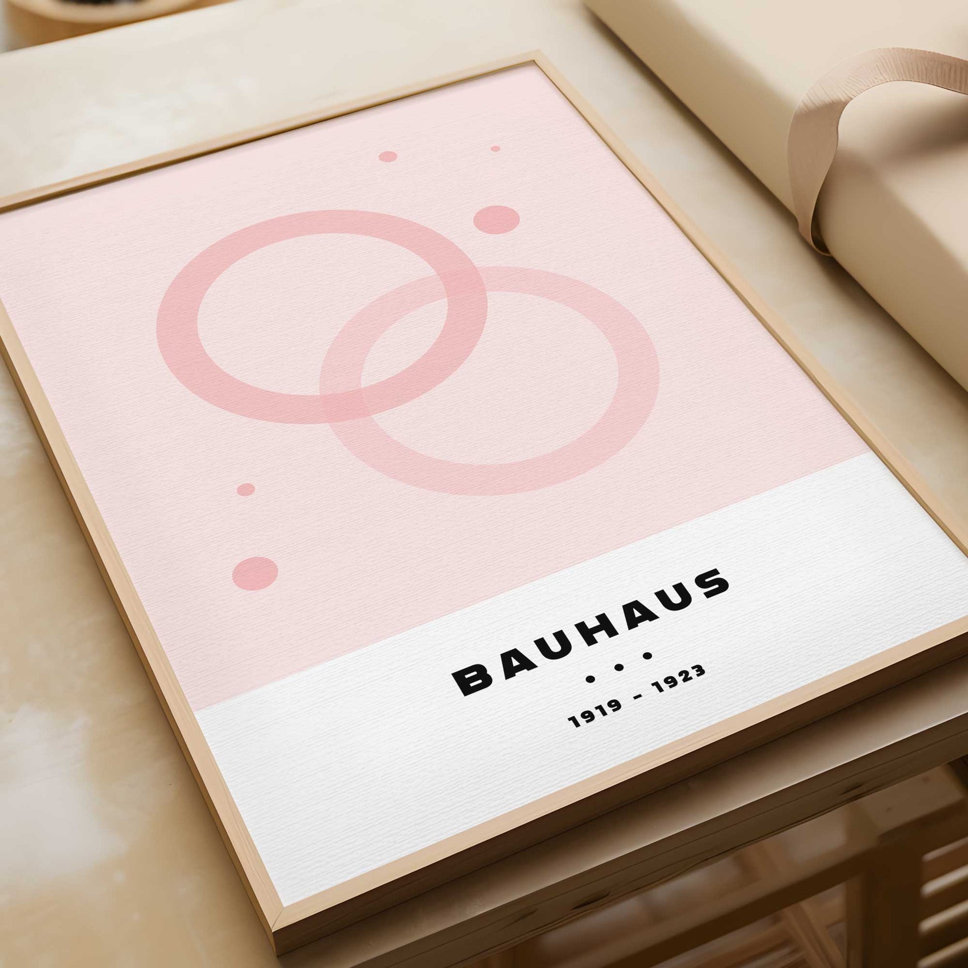 Bauhaus Circles Print - Frame & Sugar