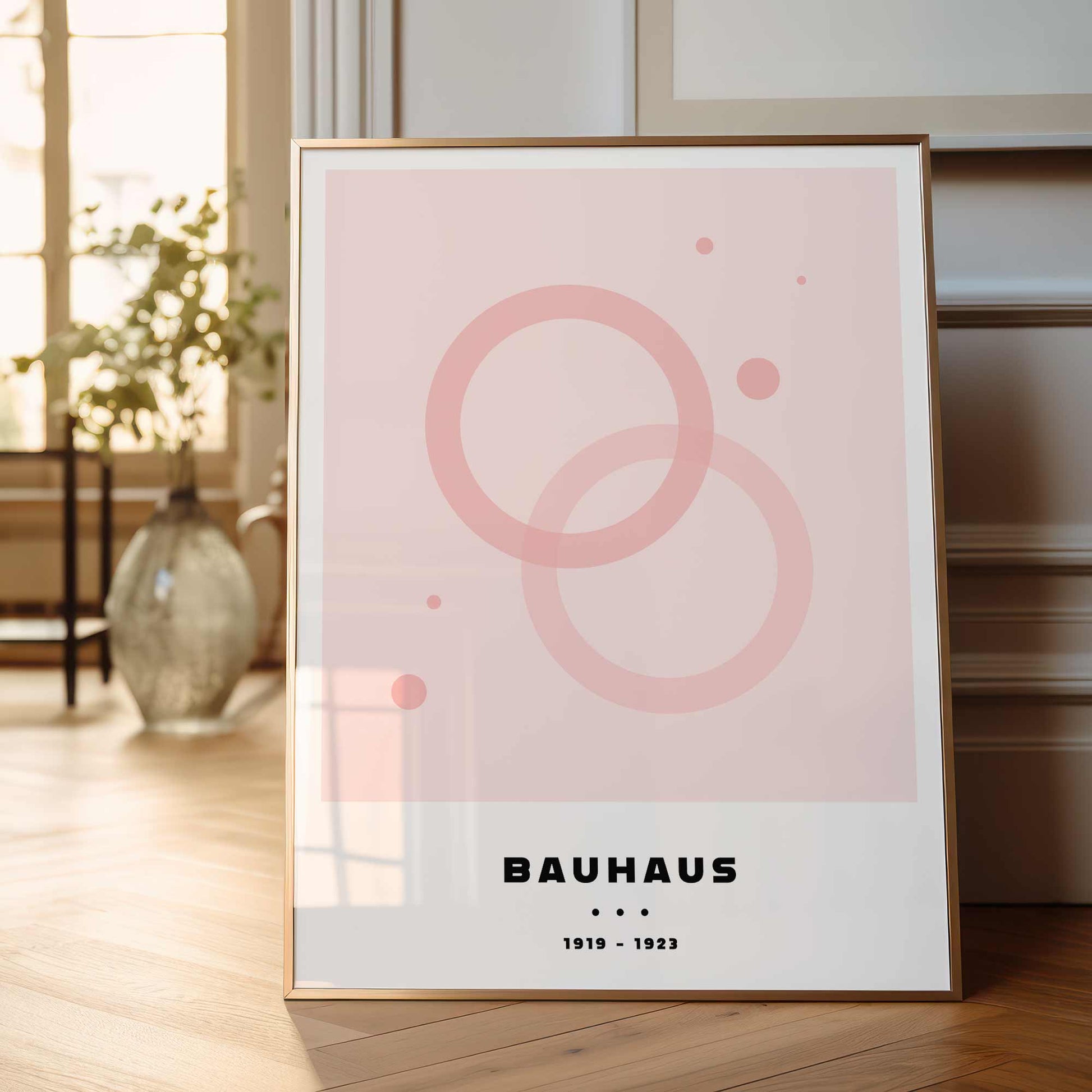 Bauhaus Circles Print - Frame & Sugar