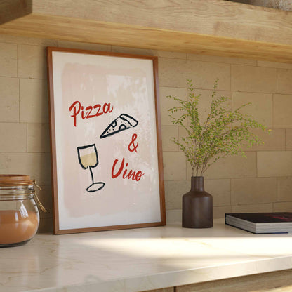 Pizza & Vino Print