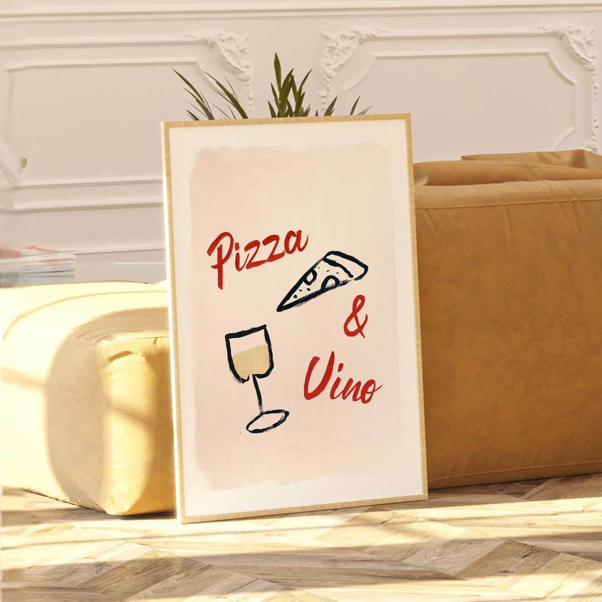 Pizza & Vino Print
