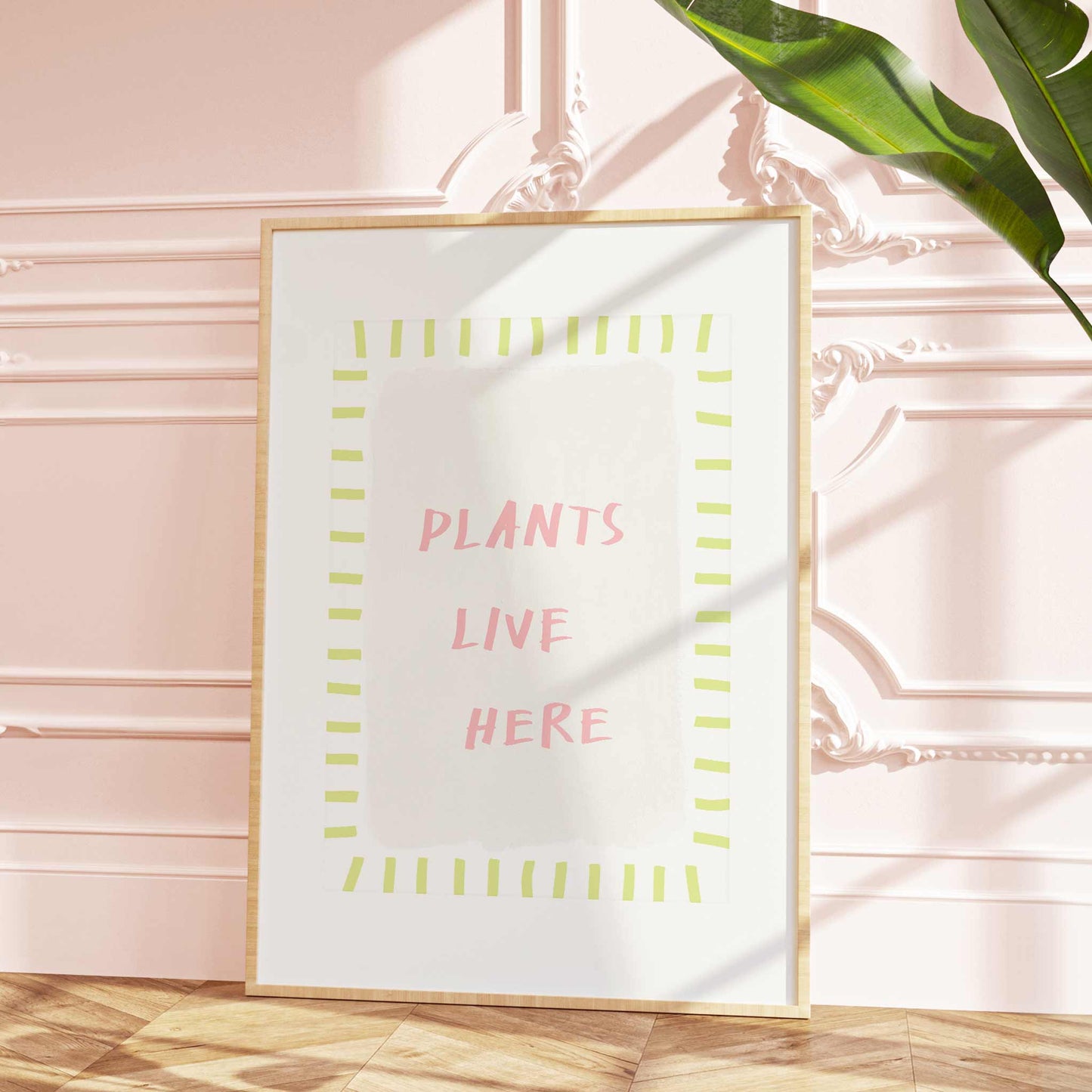 Plants Live Here Print