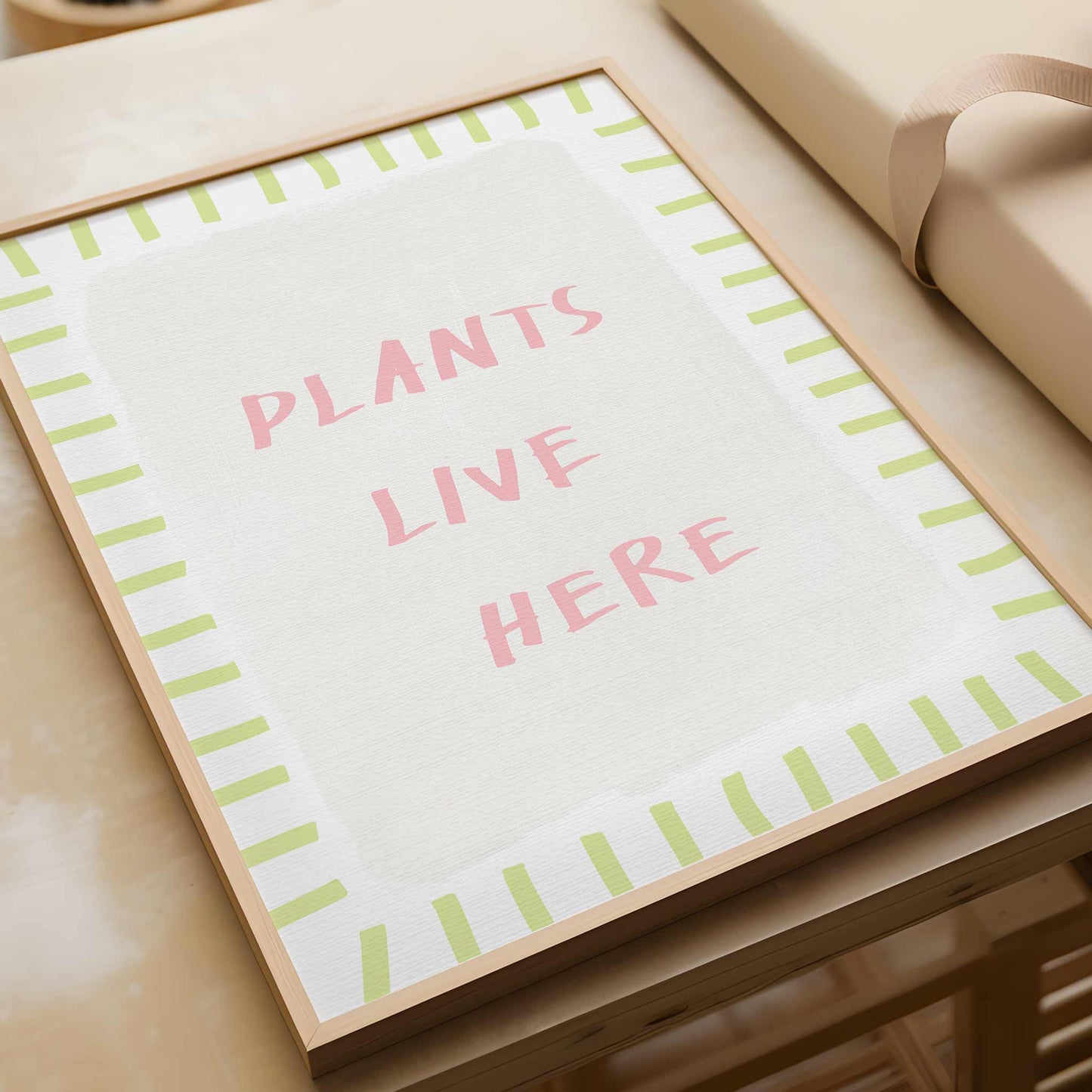 Plants Live Here Print