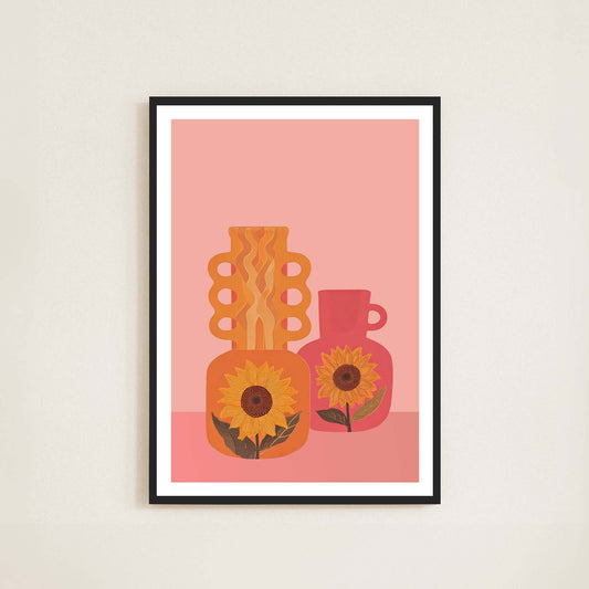 Sunflower Vases Print